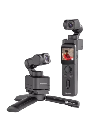 FeiyuTech Pocket 3 4K Wireless Remote Action Camera 3-Axis Gimbal Magnetic Body - Image 1 of 4
