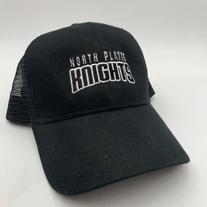 North Platte Community College Knights Trucker Hat NPCC Black Snapback Nebraska - Picture 1 of 7