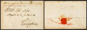 Cataluña. Prefilatelia. Umschlag (1806ca) . Besalú A Tarragona. Marke B.6 º / - Bild 1 von 1