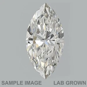 Marquise-Schliff F Farbe, VS2 Reinheit künstlicher LabGrown CVD-Diamant 0,31 Karat - Bild 1 von 3
