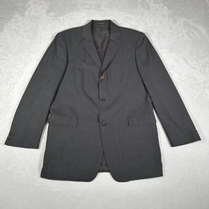Boss Hugo Boss Rossellini Movie US Men Blazer Size 44L Gray Three Button Stretch - Picture 1 of 14