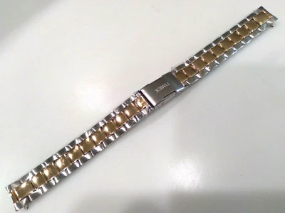 Correa de reloj Timex SOLO SE ADAPTA A T2M449 T2M448 T2M447 T Series 14 mm acero inoxidable 2 tonos Foto 1 de 4