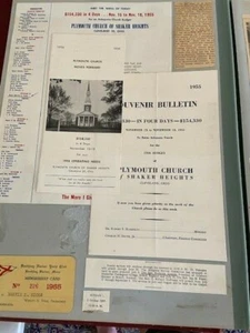 1950s Cleveland SHAKER HEIGHTS OH Scrapbook University of Michigan 65pp - Picture 1 of 9