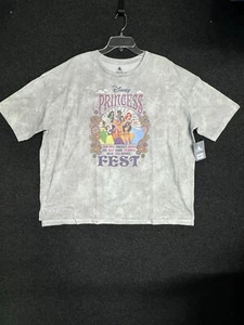 NEW Disney Parks Princess Fest Tour Tie Dye T-Shirt Womens 2024 Sizes L XL 1X 3X - Picture 1 of 14