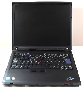 IBM Lenovo ThinkPad R60e, Black,15'', Intel Core Solo, HDD, - Picture 1 of 12