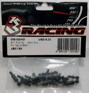3racing GB-02/HD Titanium Ball Stud Set Heavy Duty Tamiya GB-01 GB-01 RC Parts - Picture 1 of 1