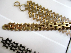 Antik-Messing- Mauerwerk - Armband-von Jakob Bengel-Idar Oberstein -19cm lang - Bild 1 von 4