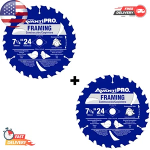 7-1/4 in. x 24-Tooth Framing Circular Saw Blade (2-Pack) - Picture 1 of 1