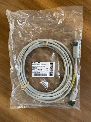 CABLE CONECTOR BALLUFF, 5 PINES 7/8", MACHO/HEMBRA RECTO/RECTO, 4M Foto 1 de 2