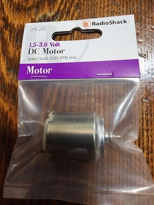 273-223 Radio Shack Motor DC 1.5 - 3.0 Voltios 8.300 - 11.600 RPM Escala HO Foto 1 de 2