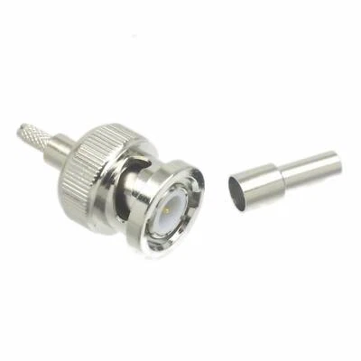 BNC Male Crimp RG174 RG316 connector Vibration Sound Transducer Accelerometer - Image 1 of 4