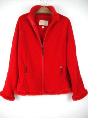 Chaqueta Green Tea Talla M Rojo Polar Cremallera Frontal Foto 1 de 4