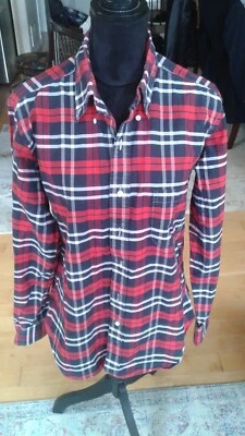THOM BROWNE MEN LONG SLEEVE BUTTON DOWN SHIRT SIZE L/3 MULTICOLOR - Image 1 of 4