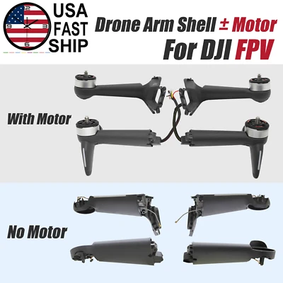 OEM Front Rear Right Left Aircraft Arm Shell ± Motor & Light For DJI FPV Drone - Image 1 of 4