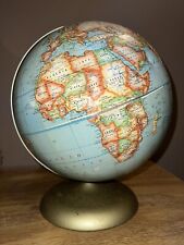 Vintage Rand McNally World Political 12” Globe with metal Stand
