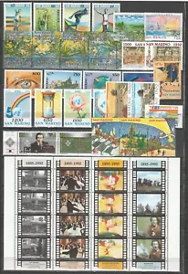 s37915 SAN MARINO 1995 MNH** Annata Compl. - Cpl Year set 30v + S/S - Imagen 1 de 1