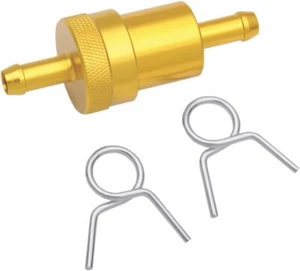 Filtro de combustible de aluminio anodizado dorado Emgo 5/16" (14-34434) - Imagen 1 de 1
