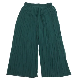 2 pcs Women Elastic Waist Chiffon Wide Leg Pants Loose Pleated Wide Leg Pants - Picture 1 of 12