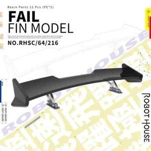 RHSC64216 1/64 Tail Fin Rear Fixed Wing Spoiler Miniature Model Car Tuning Scene - Picture 1 of 2