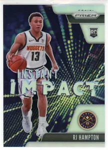 2020-21 Panini Prizm RJ Hampton Silver Prizm Instant Impact RC Denver Nuggets - Picture 1 of 1