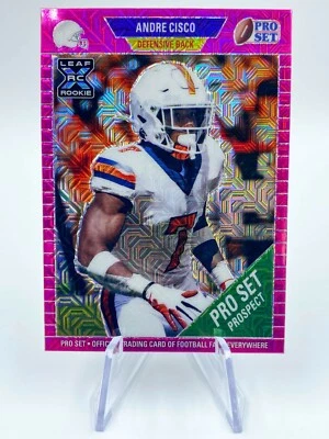 ANDRE CISCO Rookie 2021 Leaf Pro Set Metal Pink Mojo /20 Syracuse Jaguars - Image 1 of 2