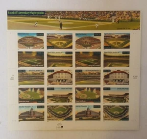 BASEBALLS LEGENDÄRE SPIELFELDER US BRIEFMARKEN GANZER BLATT POSTFRISCH - Bild 1 von 8