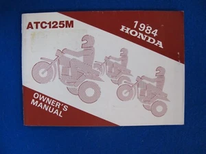 Honda 1984 ATC125M Brand New Original Factory Owners Manual F628 - Picture 1 of 6