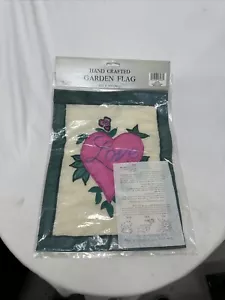 Hand Crafted Garden Flag Garden Banner, Valentines Day, Mother’s Day - Picture 1 of 4