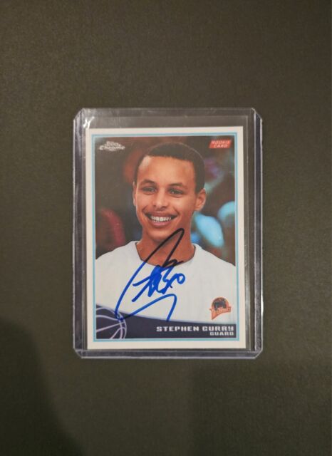 stephen curry signed card