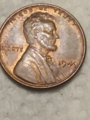 1949 p Lincoln wheat cent nice strike doubling  - Image 1 of 4