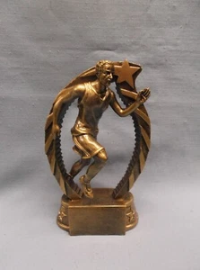 track trophy male statue resin gold runner RST822 award - Picture 1 of 1