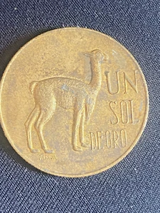 1966 Peru 1 Sol World Coin - Foto 1 di 6