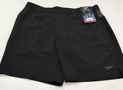 Speedo Men's Hydro Tech Volley Swim Shorts, Black, Size M (32/34) - Image 1 of 4