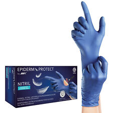 Epiderm Protect, Einmalhandschuhe, Nitril, blau, pf, 100 Stück, Größe XS-XL