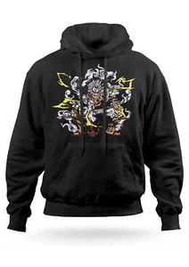 Felpa con cappuccio Monkey D Luffy Rubber Gear 5 One Piece Anime Idea Regalo Fan - Foto 1 di 2