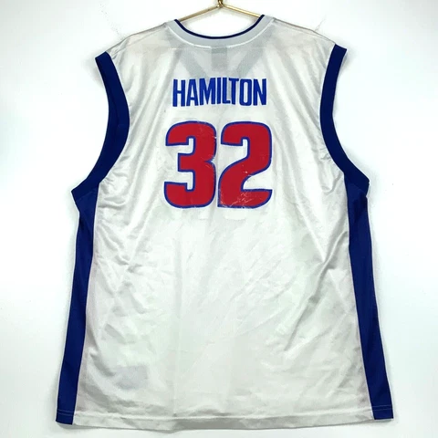 Vintage Richard Hamilton #32 Detroit Pistons Reebok Jersey Size 2XL Nba Cover