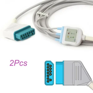 2 Piezas Compatible con Nihon Kohden Para BSM-2351,2353 12pin ECG/ECG Cable Clip Tipo - Imagen 1 de 8