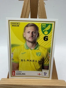 PANINI EFL 2025 - 26  STICKER Harry Darling Norwich City #220 - Picture 1 of 4