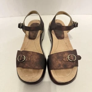 Dansko Sandalen Lynnie Metallic Dark Bronze Leder Riemchen 37 - Bild 1 von 8