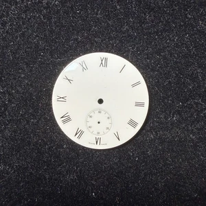 Quadrante anonimo in ceramica 29 mm piccoli secondi per orologio di polso o tasc - Picture 1 of 4