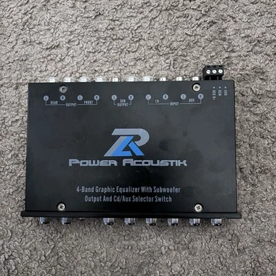 Power Acoustik 4-band Graphic Equalizer With Subwoofer PWM-16 - Image 1 of 3