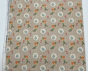 NEW cotton fabric by the half yard - Peter Pan Never Grow Up - Peter Pan w/ Fox - Picture 1 of 2