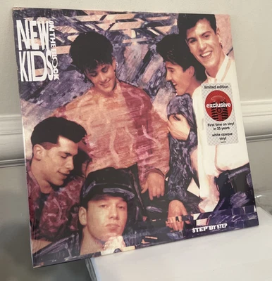 New Kids On The Block NKOTB - Step By Step Limited White Color Vinyl LP sealed - Image 1 of 2