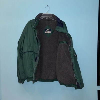 Vintage NEW Mens Woodlake  Winter Coat Jacket Parka Zip Down Green Large - Image 1 of 3