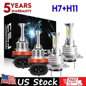 For Chevrolet Malibu LT Sedan 4-Door 2013 2014 2015 LED Headlight High Low Bulbs - Bild 1 von 16