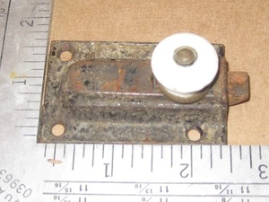Antique Ornate Victorian Cabinet Door Latch White Knob No keeper - Picture 1 of 4