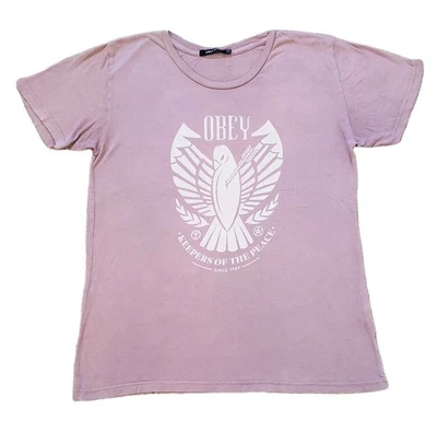 Camiseta OBEY N°89 Keepers Of The Peace Talla Pequeña Para Hombre Mezcla Modal Águila Foto 1 de 4