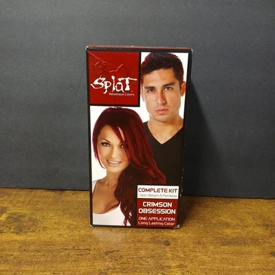 Kit completo de tinte para cabello Splat Crimson Obsession rojo colores rebeldes Foto 1 de 4