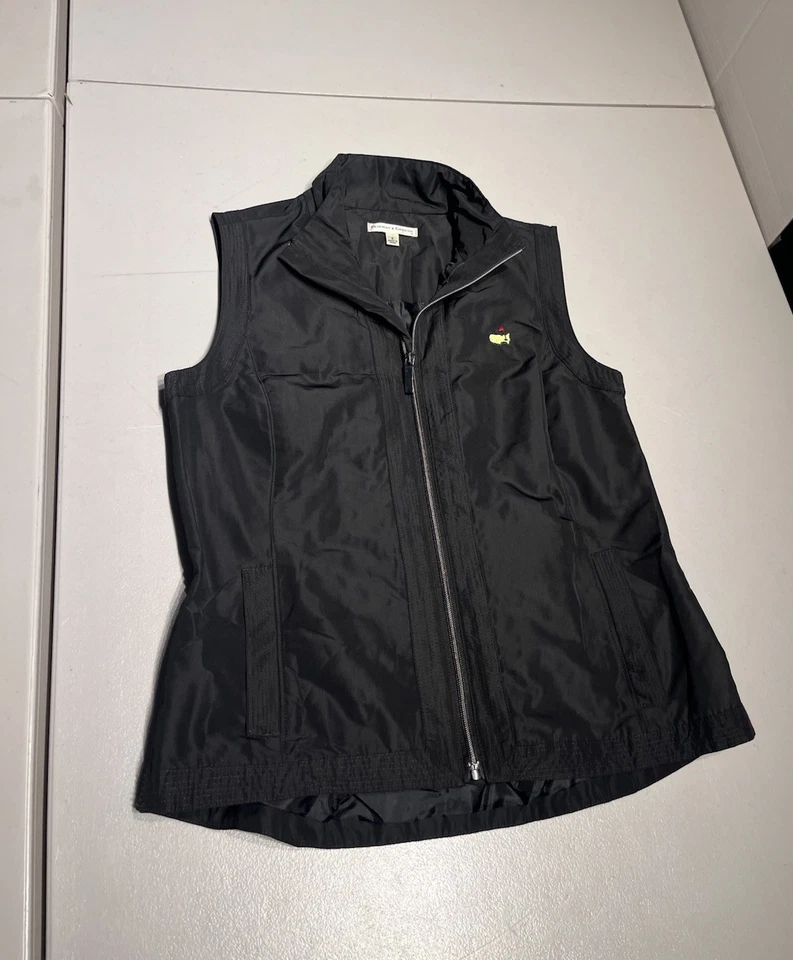 Chaleco Fairway & Greene para mujer pequeño negro Augusta Masters golf chaqueta polar Foto 1 de 4