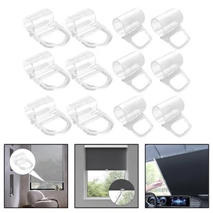 Sturdy and Reliable Roller Shade Pull Down Clips Transparent Pack of 12 - Afbeelding 1 van 12